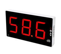 Naroote Fonometro da Parete, Misuratore Digitale di Decibel con Schermo LCD da 3 Pollici, Promemoria Sonoro con Allarme Regolabile, Ideale per Aule, Uffici, KTV e Luoghi di Intrattenimento