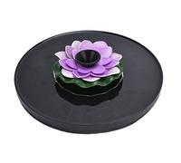 Naroote Fontana Solare Pompa Acqua Pompa Compatta Ed Ecologica per il Bagno degli Uccelli All'Aperto, Nessuna Batteria Richiesta, 4 Stili di Spruzzo per la Decorazione del Giardino (loto 3)