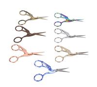 Naroote Forbici da Ricamo retrò a Forma di Gru per Filo da Cucito da 4,5" - Forbici Affilate per Cicogna su Misura per Fai da Te e Collezione