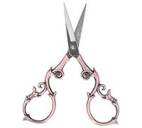 Naroote Forbici per Zucca retrò Utensili da Taglio per Ricamo Vintage Antichi Antichi per Cucire, Rifiniture di Bellezza in Acciaio Inossidabile 2,2 X 4,3 Pollici (Oro rosa)