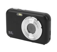 Naroote Fotocamera Digitale, Telecamera Digitale Compatta 16x Zoom Auto Timer Scatto Continuo Riempimento 44mp per Principiante (BLACK)