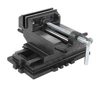 Naroote Fresatrice a Morsa Scorrevole a Croce da 5" Ad Alta Precisione per la Lavorazione di Legno e Metallo Artigli in Acciaio Morsa a Croce Nera da 5 Pollici per Trapani da Tavolo