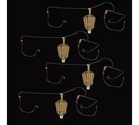 Naroote Gabbia per Esche da Pesca Cestino per Trappola Portatile Leggero Supporto per Mangiatoia per Pesca alla Carpa 4 Pezzi ABS + Ferro Come Mostrato nelle Immagini Dimensioni Opzionali 20g, 30g