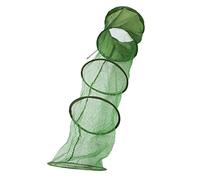 Naroote Gabbia Pieghevole per Rete da Pesca Cestino Portatile Antigraffio in Rete di Nylon Resistente per Accessori da Pesca (taglia piccola)