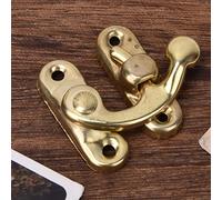 Naroote Ganci con Chiusura Ad Alta Resistenza da 30 Pezzi per Scatole Regalo di Gioielli, Lunga Durata, Parte di Ricambio Ideale, per Artigiani e Confezioni Regalo, Tipo Destra/sinistra, 3,2 X 2,8