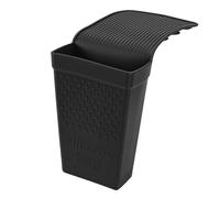 Naroote Gancio a Ventosa in Silicone, Organizzatore di Calore per Ferro Arricciacapelli e Piastra, Robusto Gancio con Tecnologia del Sottovuoto con Materiale per Alimenti Fino a 460F, Nero (BLACK)