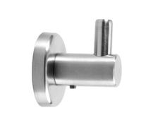Naroote Gancio da Parete in Acciaio Inossidabile 304 per Bagno, Singolo | Appendiabiti resistente alla ruggine, gancio appendiabiti resistente con viti, base da 2 pollici, altezza 2,2 pollici