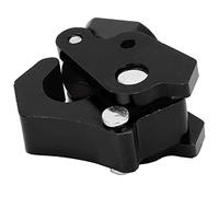Naroote Gancio Universale Gancio per Borsa per Casco in Lega di Alluminio CNC, Supporto per Trasporto per Moto e Scooter, Resistente e Leggero Antiruggine, Rosso (BLACK)
