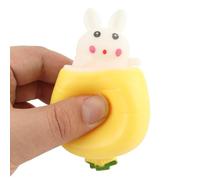 Naroote Giocattolo da Spremere Coniglietto Carota Pasquale Giocattolo per Alleviare lo Stress per Alleviare L'ansia e Migliorare la Concentrazione per Bambini e Adulti, 1 per Spremere Pasquale