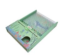 Naroote Giocattolo di Flipper, Gioco di Flipper da Tavolo in Legno, Set di Giochi di per Migliorare lo Sviluppo Visivo per la Concentrazione Pratica e le abilità Pratiche (GREEN)