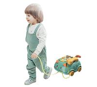 Naroote Giocattolo Telefonico Musicale, Giocattolo Telefonico Educativo Interattivo per Bambini Cartoon Simpatico Viso di Gatto Luce Sonora Multifunzionale per Bambini Piccoli (GREEN)