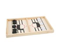 Naroote Gioco da Tavolo per Hockey da Tavolo, Giocattolo Interattivo per Divertimento tra Genitori e Figli, in Legno, 35x22,5 Cm, Include 10 Pezzi