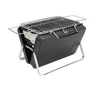 Naroote Grill BBQ, Grill a Carbone Piegatura Portatile con Alta Durezza per il Campeggio all'aperto (BLACK)