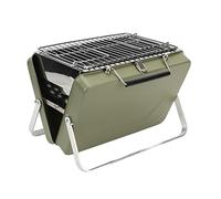 Naroote Grill BBQ, Grill a Carbone Piegatura Portatile con Alta Durezza per il Campeggio all'aperto (GREEN)