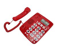 Naroote ID Chiamante per Telefono con Filo, Tasti di Scelta Rapida Suoneria Regolabile per Ufficio Domestico, Fissa Cablata con Chiamata Rapida con Doppia Interfaccia per Azienda, Materiale ABS
