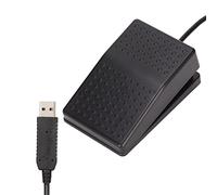 Naroote Interruttore a Pedale USB Interruttore Meccanico Durevole per Impostazioni dei Tasti di Gioco e Trascrizione, per Computer Generici, Materiale ABS