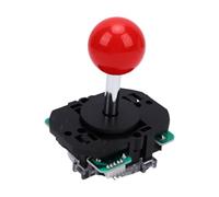 Naroote Joystick da Gioco con modalità a 4 Direzioni e 8 Direzioni (rosso) | Microinterruttore, prestazioni affidabili, facilità di installazione, corpo in ABS