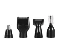 Naroote Kit Barba Elettrico per Barba Uomo Ricaricabile 4 in 1 per Naso, Orecchie e Tempie, Kit per Toelettatura, Caricatore USB, Set Tagliacapelli Antirumore per Uomo