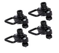 Naroote Kit di Ancoraggi per ATV con Anello a D, Resistente e Durevole per Il Trasporto di Merci e Il Fissaggio di Attrezzature per UTV e ATV, Lega di Alluminio, 4 Pezzi