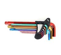 Naroote Kit di Chiavi Durevoli con Chiave Esagonale a Stella, con estremità Sferica, per attività di Installazione, 9 Pezzi per gli Addetti Alla Produzione (BH 205-HL)