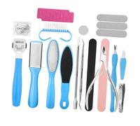 Naroote Kit di Strumenti per Pedicure 19 Pezzi, Kit per Pedicure per Piedi, Include l'occorrente per Rimuovere la Pelle Morta, Ottenere Risultati di qualità Professionale a Casa