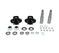 Naroote Kit per Rimorchio, Compatibile con Assi per Rimorchio da 3500 Lbs | 5 su modello di bullone da 4,5 pollici, mozzi tenditori da 2 pezzi, guarnizioni per grasso sulle piste dei cuscinetti