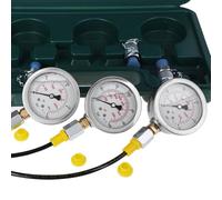 Naroote Kit per Test della Pressione Idraulica Dell'escavatore, Manometro per Test di Macchine Edili di Alta qualità, per Professionisti e Appassionati del Fai da Te