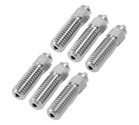 Naroote Kit Ugelli Bimetallici CrZrCu da 6 Pezzi, Ugelli per Stampante 3D Ad Alta Temperatura in Acciaio Temprato 0,4 Mm 0,6 Mm 0,8, Stampa Ad Alta velocità per K1 K1 Maxs CR M4 Ender 3 V3 KE CR10 SE