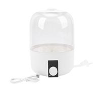 Naroote Lavatrice Portatile, Lavatrice Ricaricabile da 2.5L per Biancheria Intima con Scarico Automatico e Luce Blu, Accessori per la Pulizia per Appartamenti, Hotel e Viaggi (WHITE)
