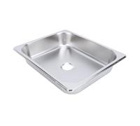 Naroote Lavello per, Lavello Cucina per Lavello Bagno per 325 X 265 X 65 Mm in Acciaio Inossidabile 304 con Guarnizione in Gomma per Roulotte, Barca