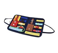 Naroote Libro di attività per Bambini, Sensory Toys Educational Sensory Board, Baby Activity Board, Intelligence Development Toy con Soft Wool Knit Baby Busy per la Comunicazione dei Figli Genitori