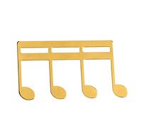 Naroote Libro di Spartiti, Supporto per Fogli Portatile in Metallo, Supporto con Presa Forte per Tastiera di Violino e Chitarra, Ideale per le Prestazioni del Leggio (GOLD)