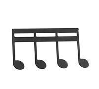 Naroote Libro di Spartiti, Supporto per Fogli Portatile in Metallo, Supporto con Presa Forte per Tastiera di Violino e Chitarra, Ideale per le Prestazioni del Leggio (BLACK)