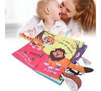 Naroote Libro di Stoffa, Sviluppa l'immaginazione, Libro di Stoffa Lavabile, Ecologico, Coda di Animale dei Cartoni Animati, Inodore, Non Sbiadisce, per l'educazione Precoce dei Bambini Piccoli