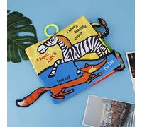 Naroote Libro in Stoffa con Stereo di Animali per Neonati, Libro di Interazione Educativo Morbido e Lavabile per la Scuola Dell'Infanzia, in Stoffa Colorata con Uccellino per Bambini da 0 a 3 Anni