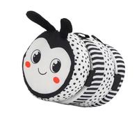 Naroote Libro Morbido in Bianco e con Alto Contrasto, Libro Portatile in Bianco e Flessibile, Paraurti del Letto, Tempo sulla Pancia del Bambino (Tipo B)