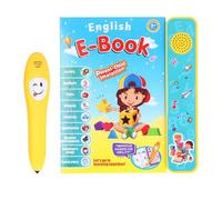 Naroote Libro Parlante per L'Apprendimento Elettronico Libro Sonoro Educativo Interattivo per Bambini Apprendimento Vocale del Vocabolario per Bambini 7,28 X 8,27 Pollici