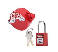 Naroote Lucchetto di Sicurezza con Blocco Valvola per Interruttore di Riscaldamento del Contatore Dell'acqua del Gas Domestico, Serratura in Acciaio ABS per Sistemi Energetici Fognari Urbani, Trave