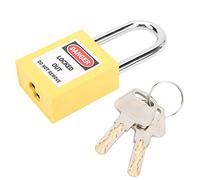 Naroote Lucchetto LOTO Lucchetto con Resistenza Agli Urti per la Produzione di Macchinari con Chiave X2 per Energia e Logistica Materiale: Nylon P acciaio (YELLOW)