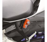 Naroote Lucchetto per Casco Adatto per YZF R1M R1S R6 Lucchetto per Casco Durevole in Lega di Alluminio Antifurto di qualità per Deposito Moto Rosso (ORANGE)