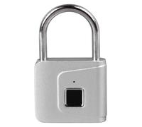 Naroote Lucchetto per Impronte Digitali con Funzioni di Sicurezza Avanzate | Serratura intelligente per la casa, lega di zinco resistente, impermeabile IP56, design intuitivo, perfetta per gli