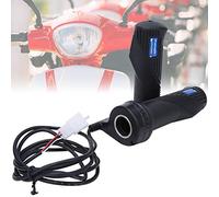 Naroote Manico dell'Acceleratore, Acceleratore a Manubrio a Farfalla con Scooter Elettrico in Gomma Universale con Lunghezza del Filo di 150 Cm per Manubrio da 22 Mm