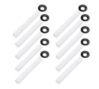 Naroote Manicotti a Rulli Silenziosi in Metallo, Manicotti Interni da 11 Mm e Esterni da 22 Mm, Kit per la Riduzione del Rumore della Cerniera della Porta del Garage per l'albero del Rullo (Set da