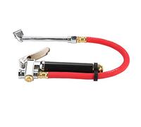 Naroote Manometro per Gonfiaggio Pneumatici Strumento per Tubo Flessibile del Compressore D'aria a Doppio Mandrino per Gonfiaggio Rapido dei Pneumatici - Lega di Alluminio Leggera per Auto di