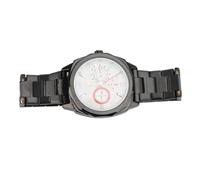 Naroote Men Quartz O'Clock, Men Business Watch Luminoso per l'uso Quotidiano (Faccia d'argento con guscio nero)