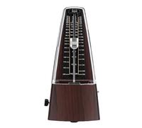 Naroote Metronomo per Pianoforte, Metronomo Meccanico con Venature del Legno Profondo con Corpo in ABS, da 40 a 208 BPM, 0 2 3 4 6 Battiti, Udibile per Esercitazione di Violino per