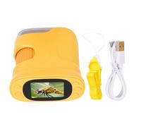 Naroote Microscopio Digitale, Fotocamera Microscopica con Schermo HD da 2 Pollici, Messa a Fuoco Automatica, Ingrandimento 1500X, Otto Luci LED, per Bambini dai 6 ai 12 Anni