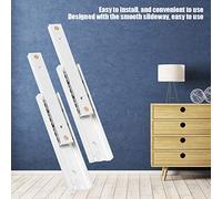 Naroote Mini Guida di Scorrimento Liscia in Lega di Alluminio Resistente per Cassettiera, Set da 2 Pezzi per Esperimenti di Mobili per la Casa (70 mm di lunghezza)