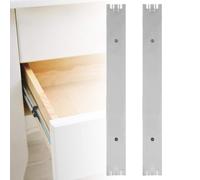 Naroote Mini Guida di Scorrimento Liscia in Lega di Alluminio Resistente per Cassettiera, Set da 2 Pezzi per Esperimenti di Mobili per la Casa (140 mm di lunghezza)