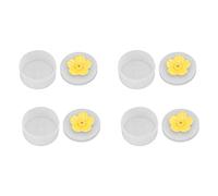 Naroote Mini Mangiatore di Uccelli, Alimentatore di Colibris in Plastica Attraente per il Giardino per il Cibo (YELLOW)